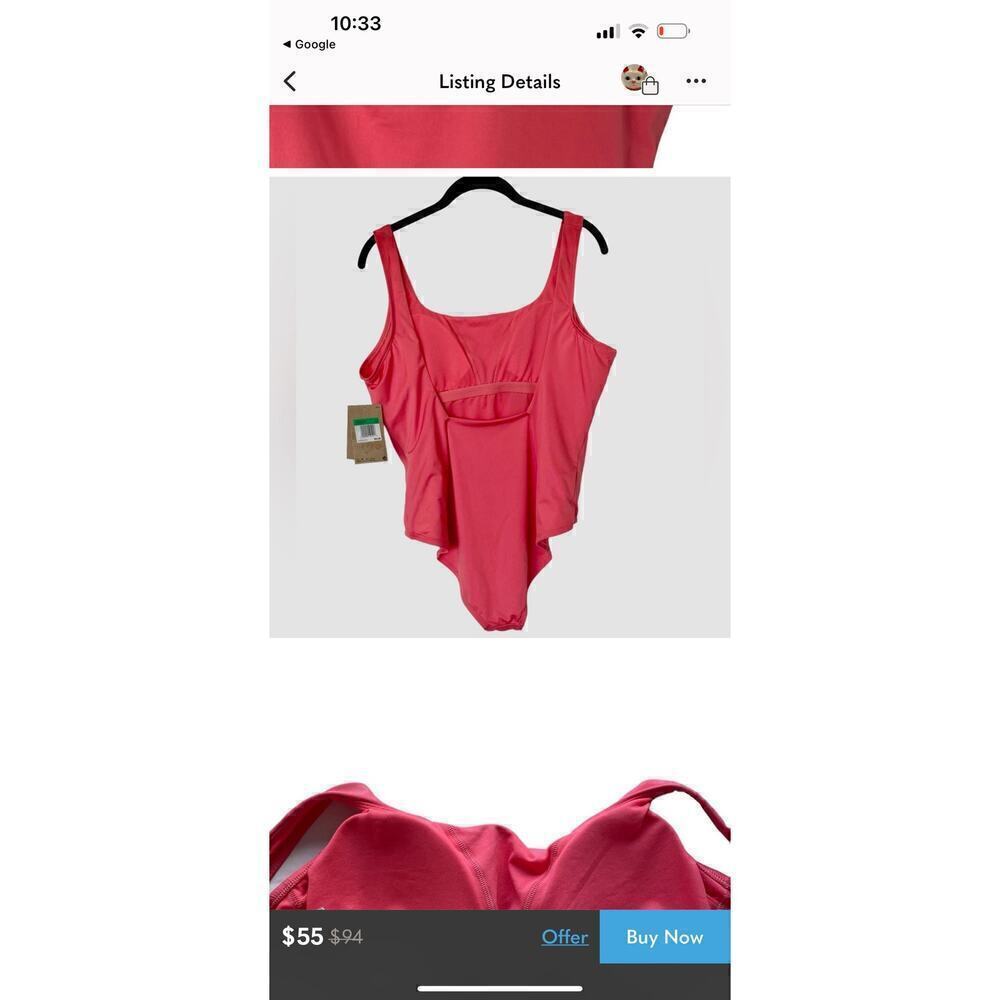 NEW NIKE‎ SEA CORAL ESSENTIAL U-BACK ONE PIECE SWIMSUIT sz xxl - Picture 7 of 7